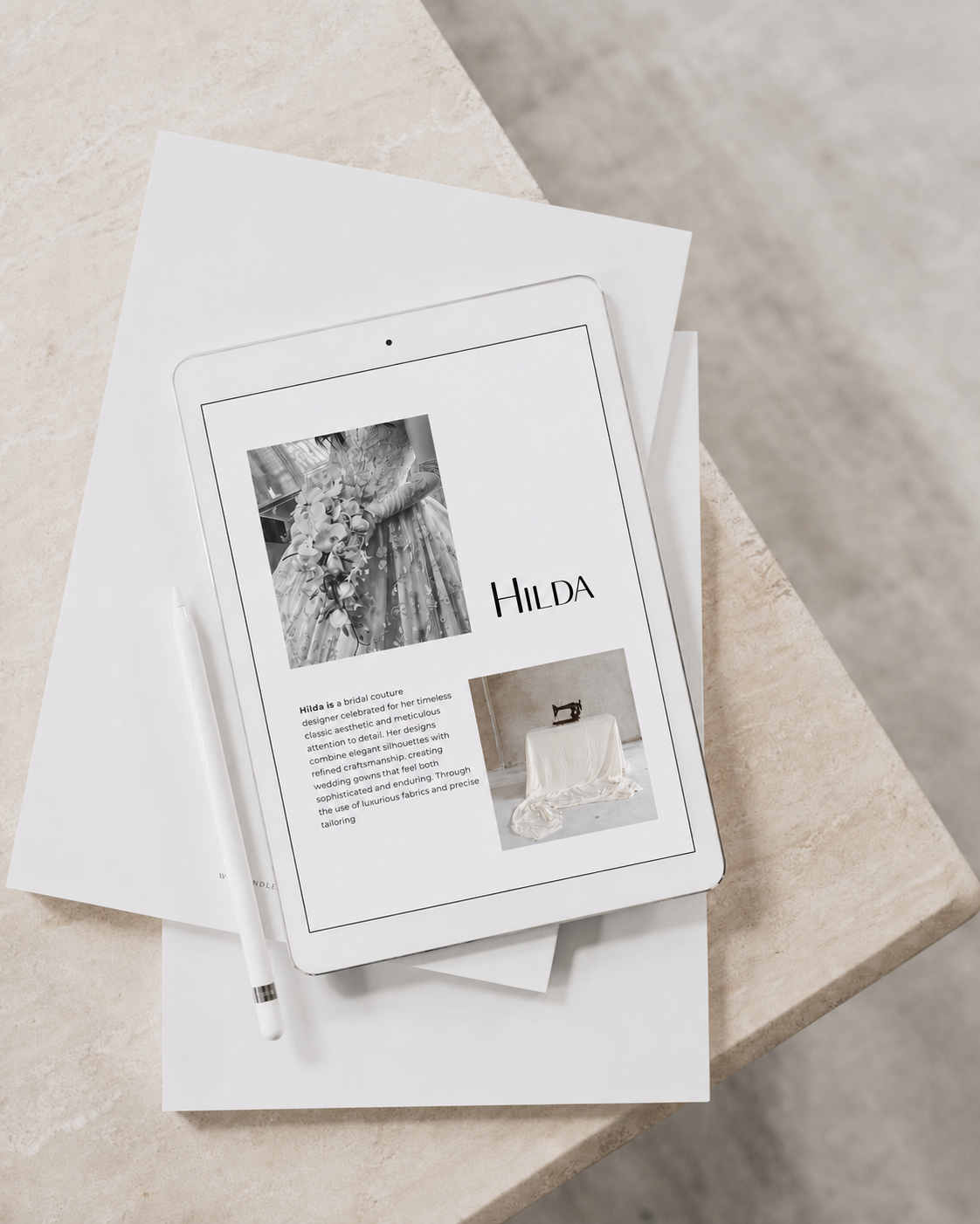 סטודיו הילדה עיצוב — Studio Hilda digital bridal design